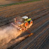 Tractor Farming Dust