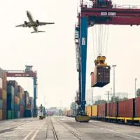 港口码头集装箱航空货运物流